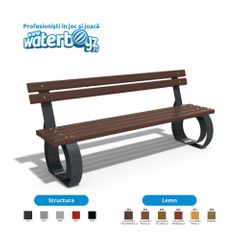 Banca parc Urban Metal model 2