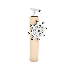 Joc interactiv din lemn robinia model Telescop