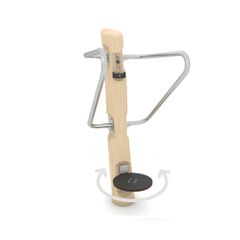 Aparat de fitness pentru abdomen din lemn Robinia Parc 2