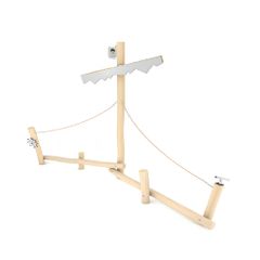 Loc de joaca de exterior din lemn Robinia model Corabia Piratilor