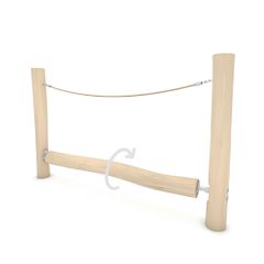 Sistem fitness Calisthenics din lemn Robinia Parc 1
