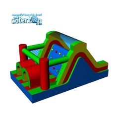 Tobogan gonflabil cu mini obstacole model 1