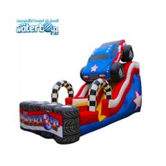 Monster Truck Inflatable Slide