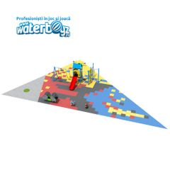 Complete Outdoor Playground Arrangement Colors