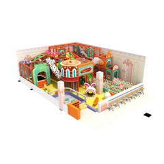 Amenajare completa loc de joaca de interior Pink Bunny