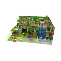 Complete indoor playground desgined Jungle Hideout