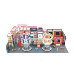 Complete indoor playground arrangement Play Kingdom 150 m2