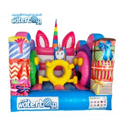 Happy Unicorn Inflatable Bouncer