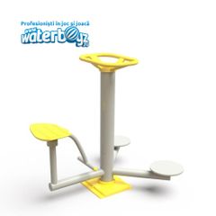 Aparat fitness pentru abdomen lateral dublu model 6
