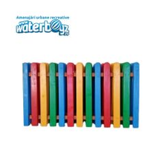 Gard colorat loc de joaca