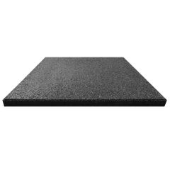 Rubber Safety Playground Tiles Black / sqm