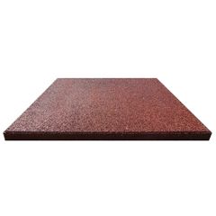 Rubber Safety Playground Tiles Red / sqm
