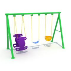 Leagan pentru copii cu 3 locuri model 1