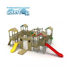 Loc de joaca de exterior Wooden Castle