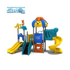 Loc de joaca de exterior Puppy Land 9 cyan
