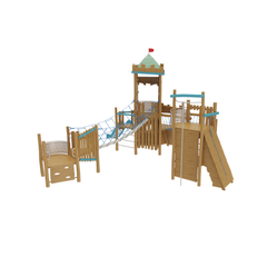 Outdoor wood playground Naturel 3