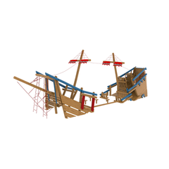 Outdoor wood playground Naturel 4