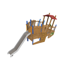 Outdoor wood playground Naturel 7