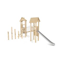 Loc de joaca de exterior din lemn Robinia Parc 3