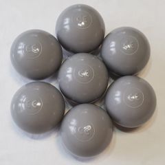 Set 500 plastic balls 7 cm light gray