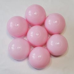 Set 500 plastic balls 7 cm powder pink