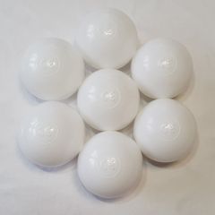 Set 500 plastic balls 7 cm white