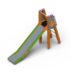 Wooden slide Pumba Natural