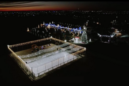 Targul de Craciun  Agigea a ales patinoarul ecologic