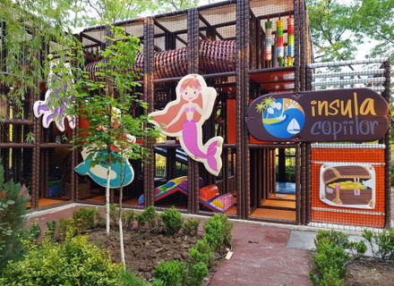 Outdoor playground project Kids Island in Bucharest, Romania