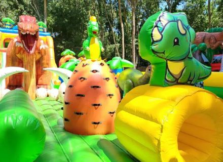 The largest inflatable park in Romania by Waterboyz: Jurasica Park in Constanta
