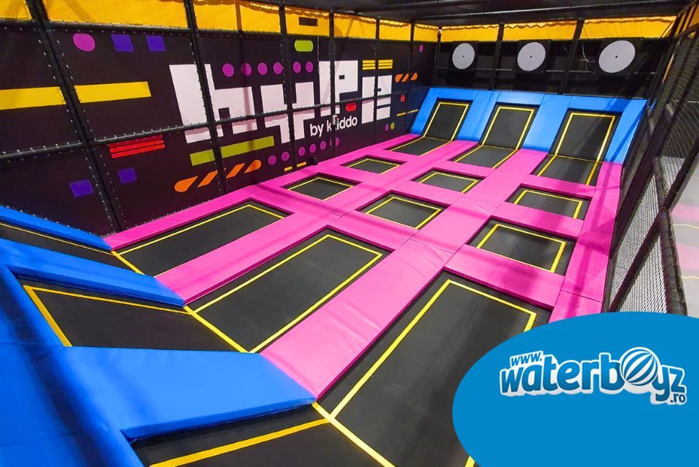 Parcul de trambuline de la Hype Play – proiect realizat de Waterboyz