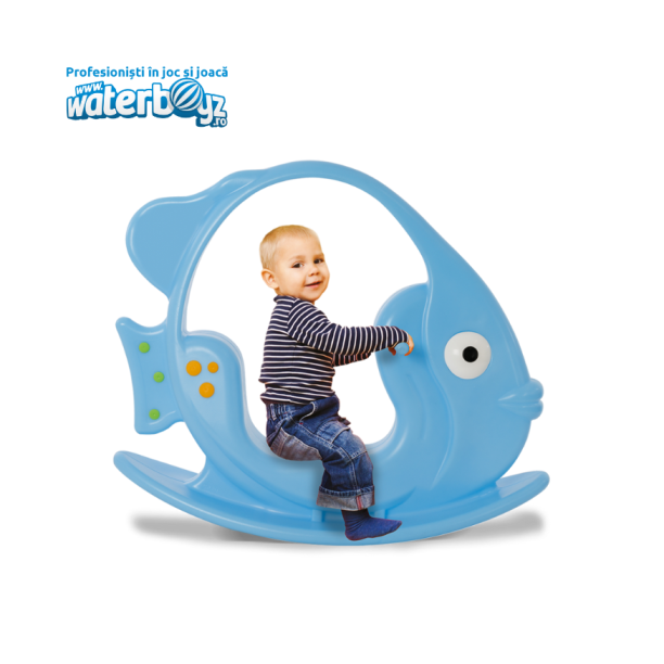 Fish Rocking Seesaw Blue