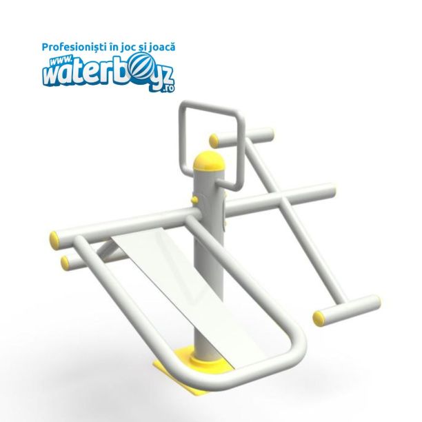Double fitness machine for back muscles and abdomen Double fitness machine for back muscles and abdomen