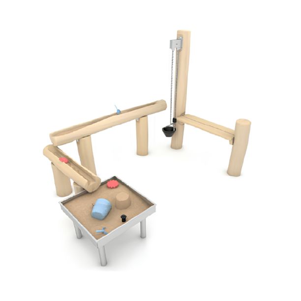 Robinia Wooden Interactive Sand Playground model 1 Robinia Wooden Interactive Sand Playground model 1