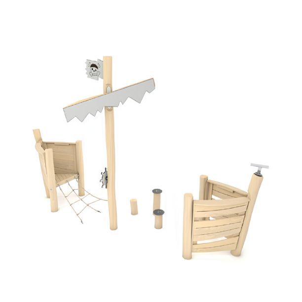 Robinia Wooden Outdoor Playground Pirate Ship 2 Robinia Wooden Outdoor Playground Pirate Ship 2