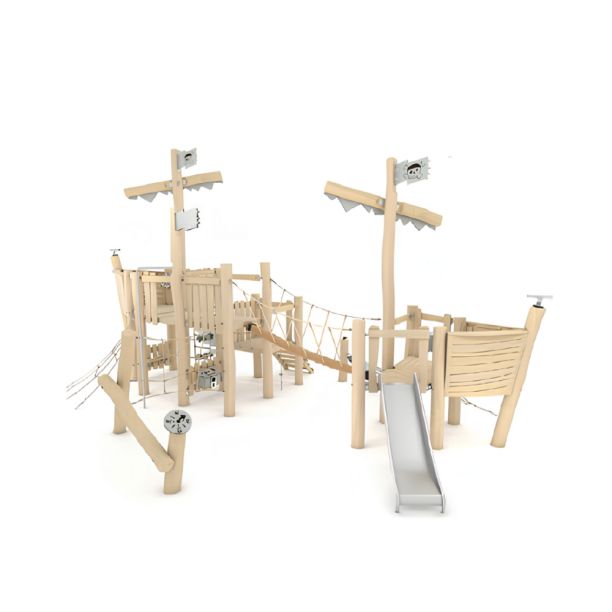 Robinia Wooden Outdoor Playground model Pirate Ship 6 Robinia Wooden Outdoor Playground model Pirate Ship 6