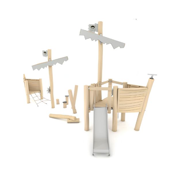 Robinia Wooden Outdoor Playground model Pirate Ship 7 Robinia Wooden Outdoor Playground model Pirate Ship 7