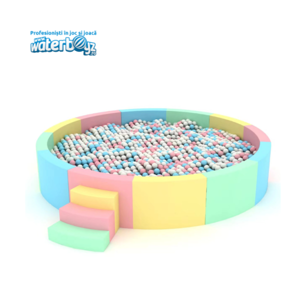 Softplay Ball Pit Round Large Pastel Softplay Ball Pit Round Large Pastel