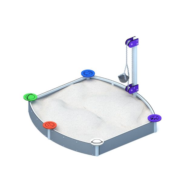 Rectangular sand pit with bucket Space 1 Rectangular sand pit with bucket Space 1