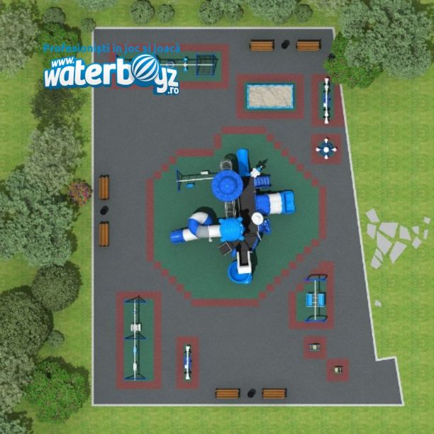 Complete Outdoor Playground Arrangement Blue Lagoon Complete Outdoor Playground Arrangement Blue Lagoon