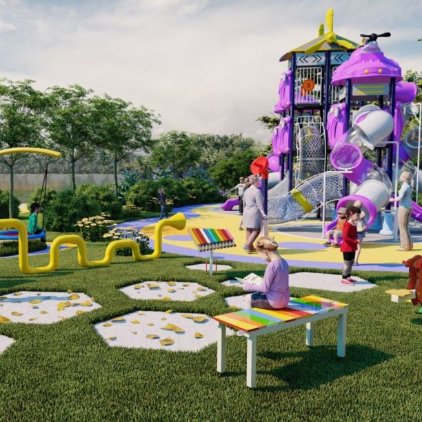 Complete outdoor playground Purple Zone Complete outdoor playground Purple Zone