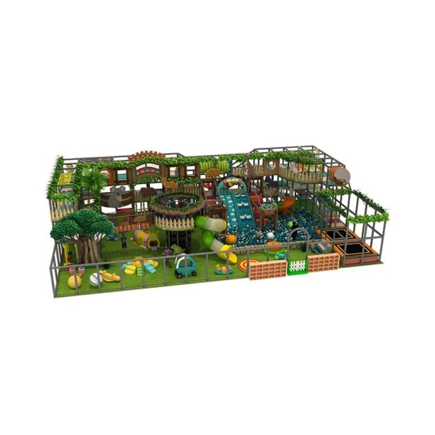 Complete indoor playground designed Rainforest Fun 200 m2 Complete indoor playground designed Rainforest Fun 200 m2