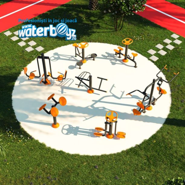 Complete Outdoor Playground Arrangement Red Course Complete Outdoor Playground Arrangement Red Course