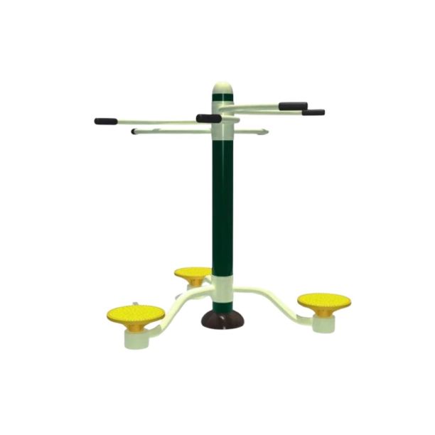 Triple fitness machine for lateral abdominal muscles Triple fitness machine for lateral abdominal muscles