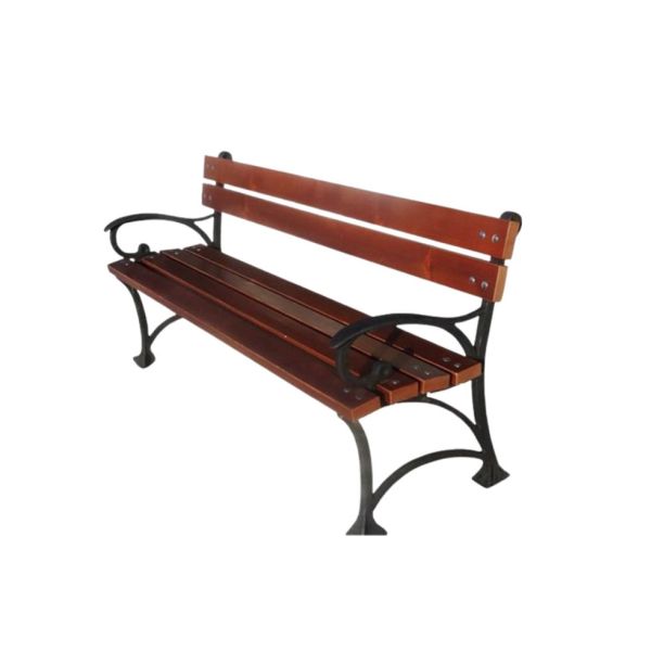 Banca parc din lemn cu spatar model 6 Banca parc din lemn cu spatar model 6