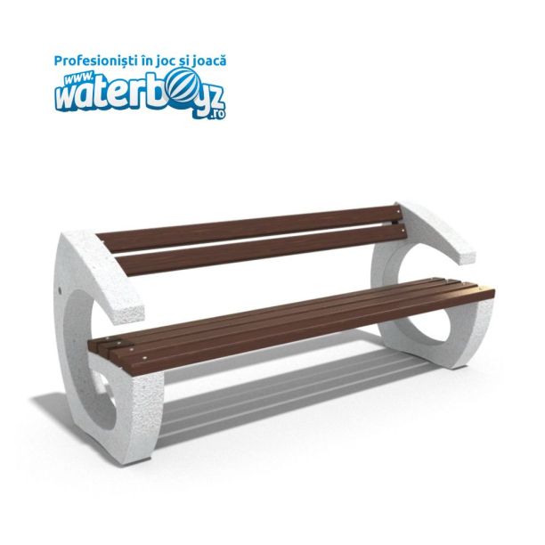 Concrete Urban Park Bench model 17 Concrete Urban Park Bench model 17