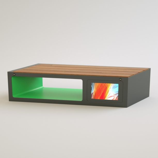 Smart wooden bench Smart wooden bench