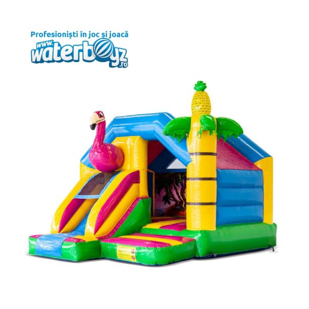 Inchiriere Bouncer gonflabil Flamingo Inchiriere Bouncer gonflabil Flamingo