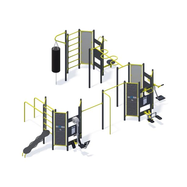 Outdoor fitness complex model 17 Outdoor fitness complex model 17