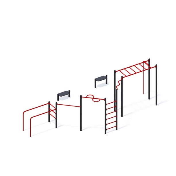 Outdoor fitness complex model 4 Outdoor fitness complex model 4